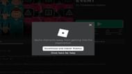 Downloading Squid Games on PC (Image via Roblox)
